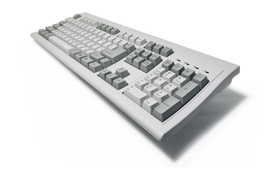 ELSRA Retor USB Keyboard with 24 anti-ghost keys KB-6868 from Taiwan, full size grey/light grey